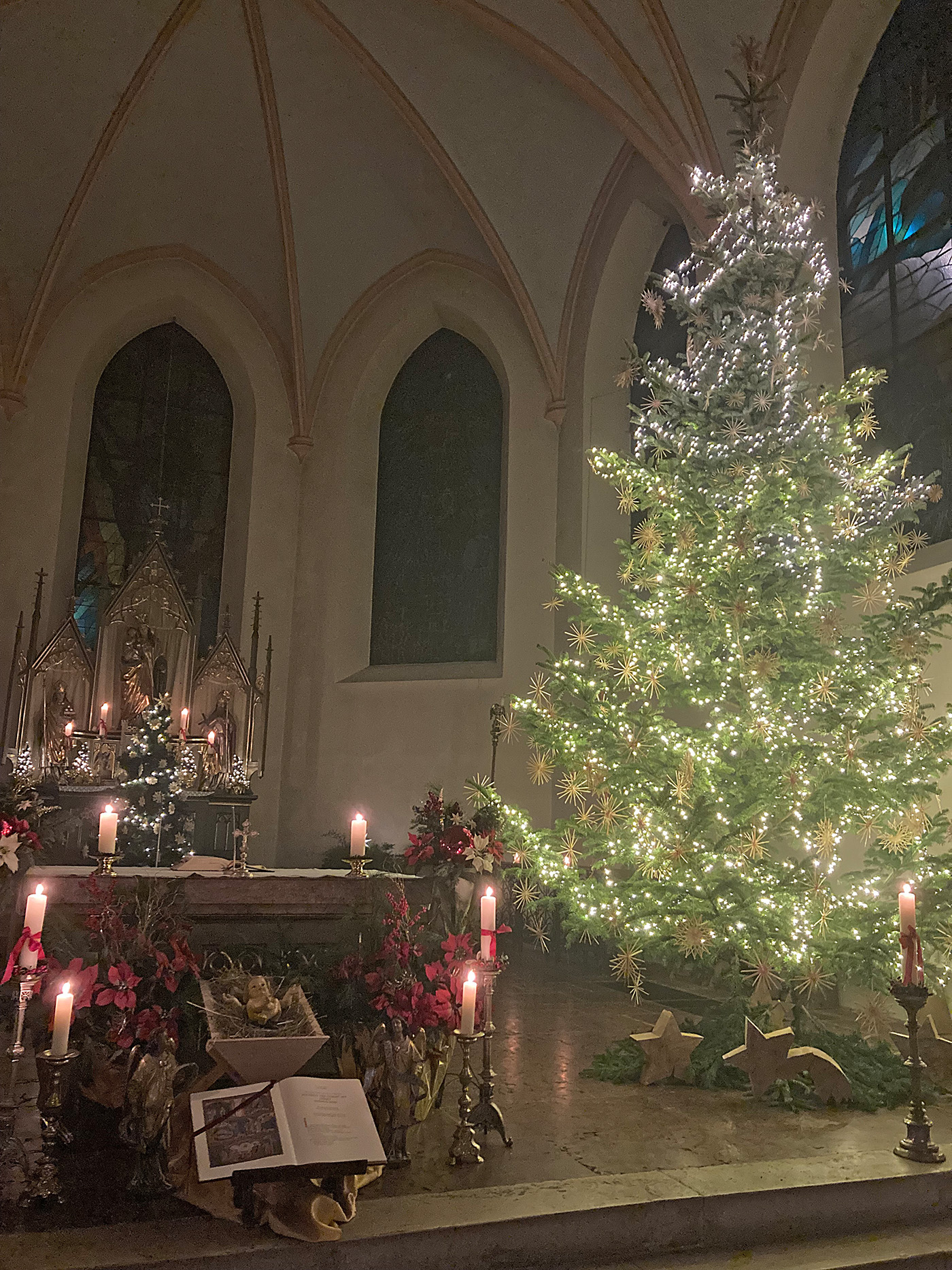 Impressionen von der Christmette und Weihnachten in Schellenberg
