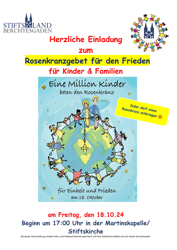 Rosenkranzgebet für den Frieden für Kinder und Familien