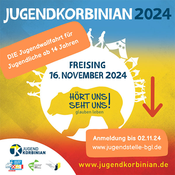 Ausschreibung zum Jugend-Korbinian 2024 am 16.11.2024