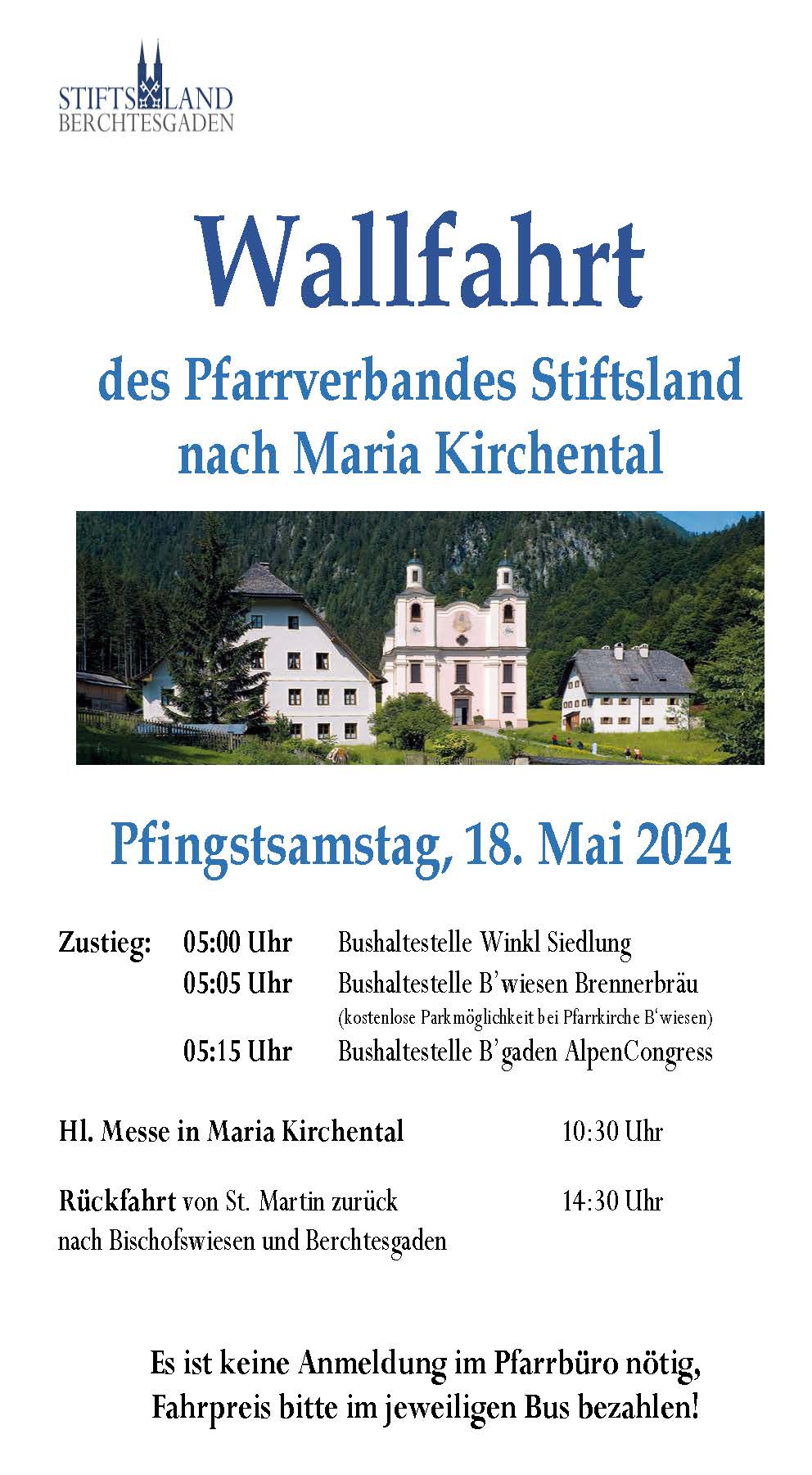 Wallfahrt nach Maria Kirchtal